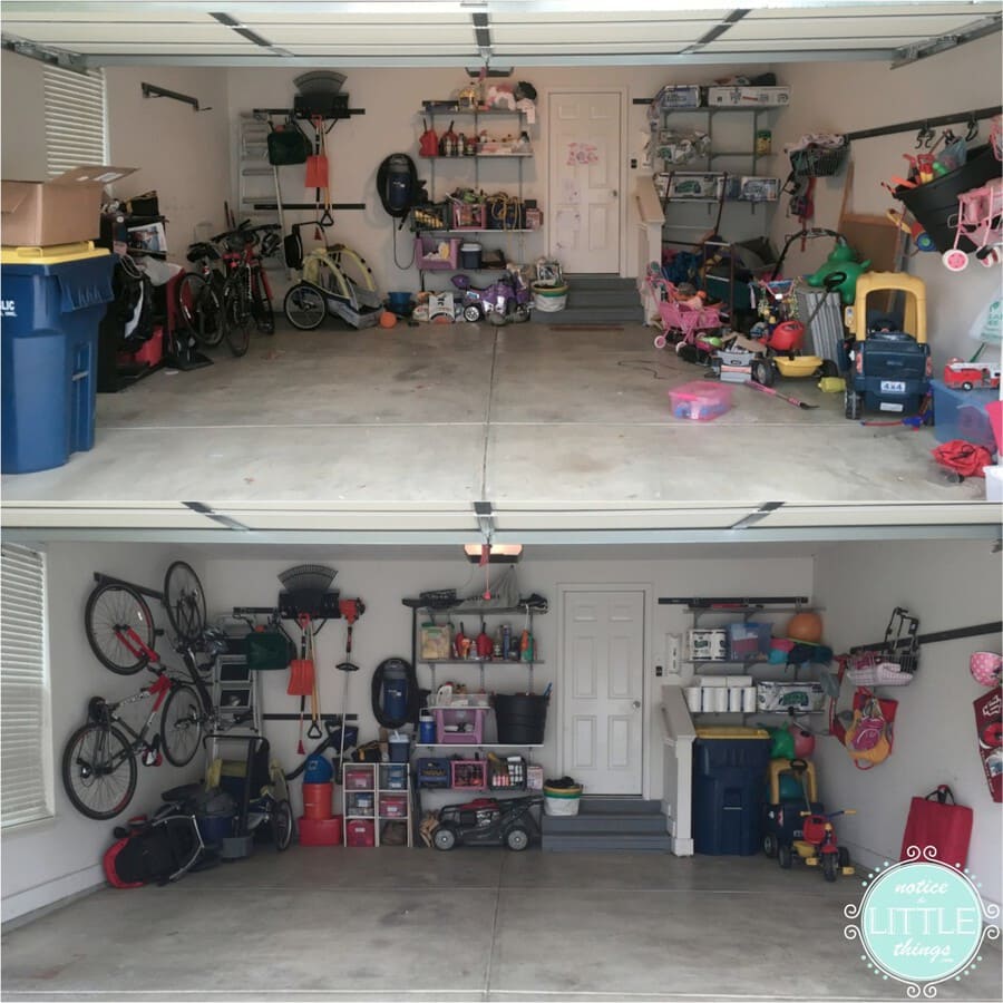 organizing the messiest garage ever • notice the LITTLE things