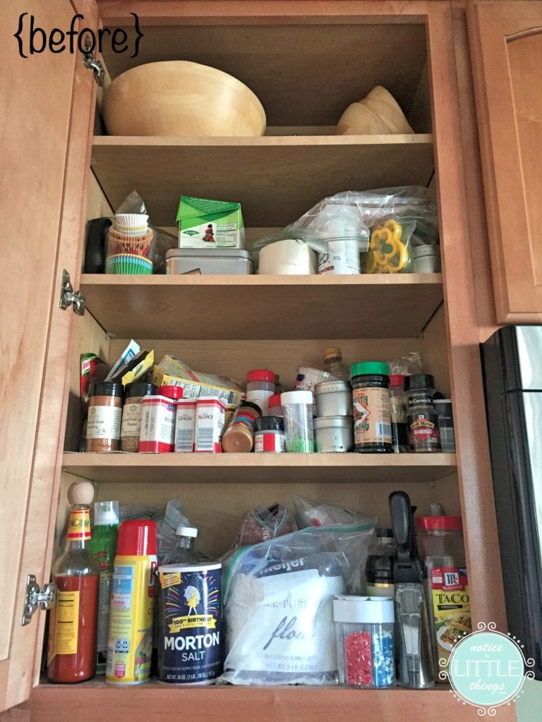 spice cabinet before