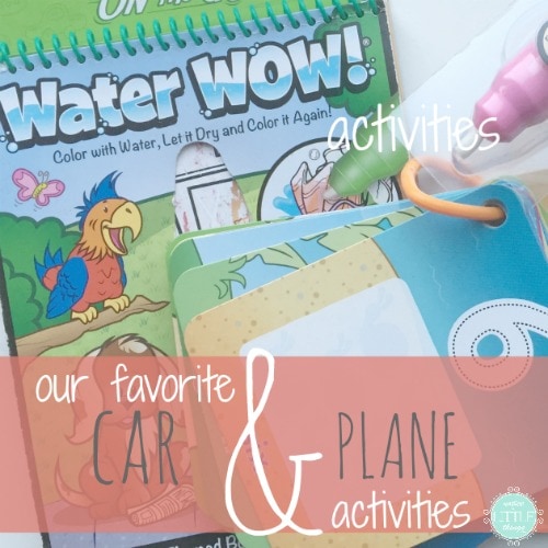 these are our favorite car and plane activities for traveling with kids.