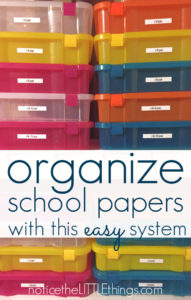 how to organize school papers the easy way