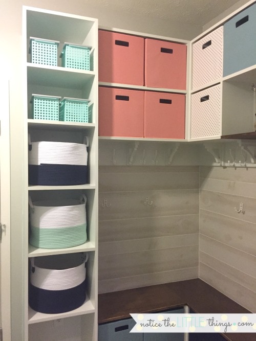 laundry room built-in organization