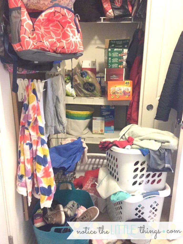 messy laundry room before picture