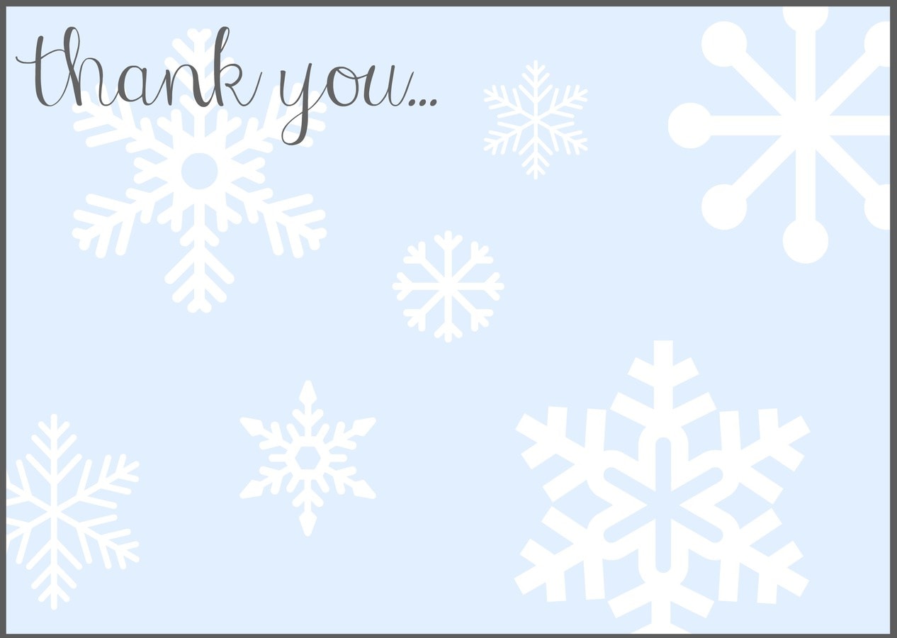 notice the LITTLE things • FREE holiday thank you cards