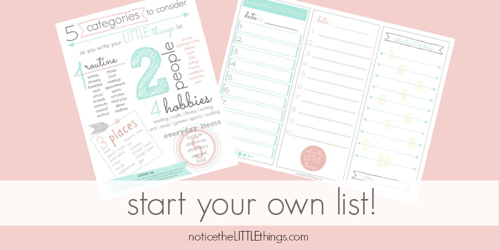 start your own little list