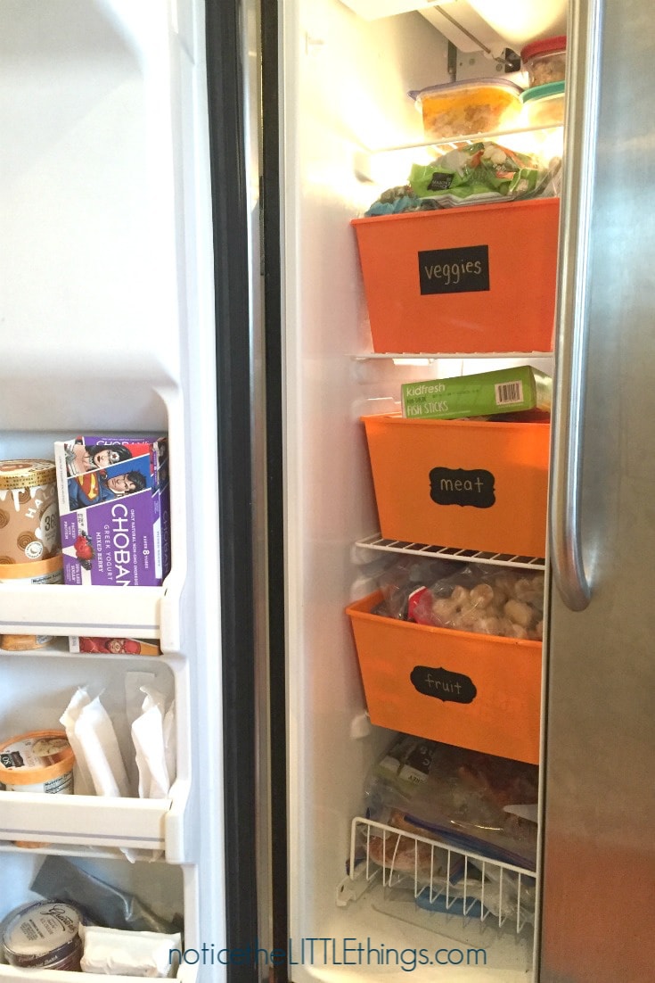 organized freezer