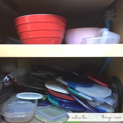 how to organize tupperware