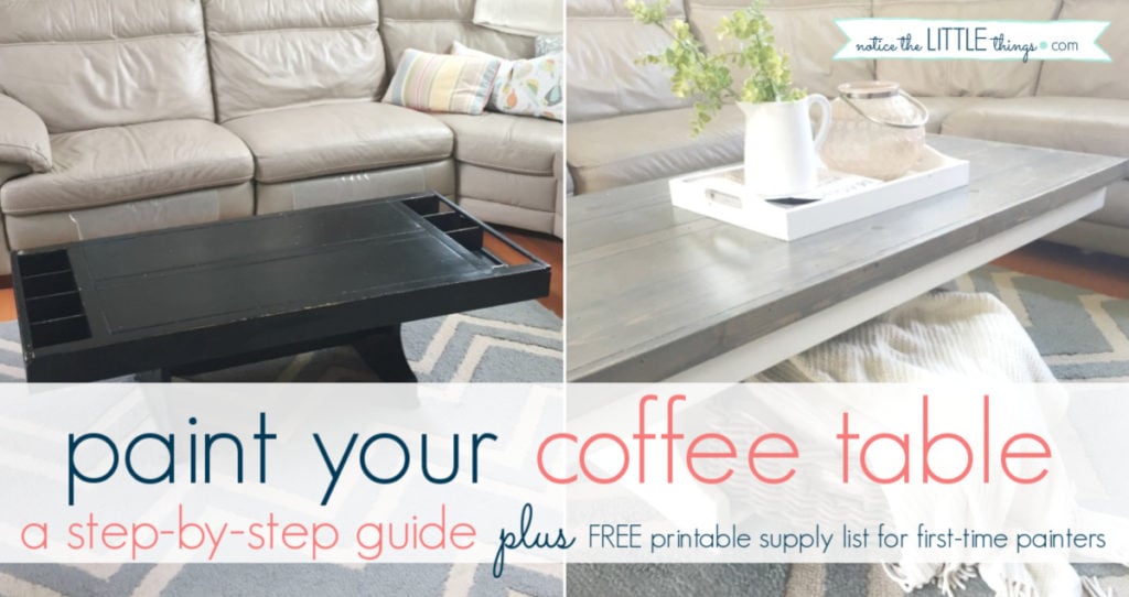 How To Paint Your Coffee Table, Painted Small Coffee Tables