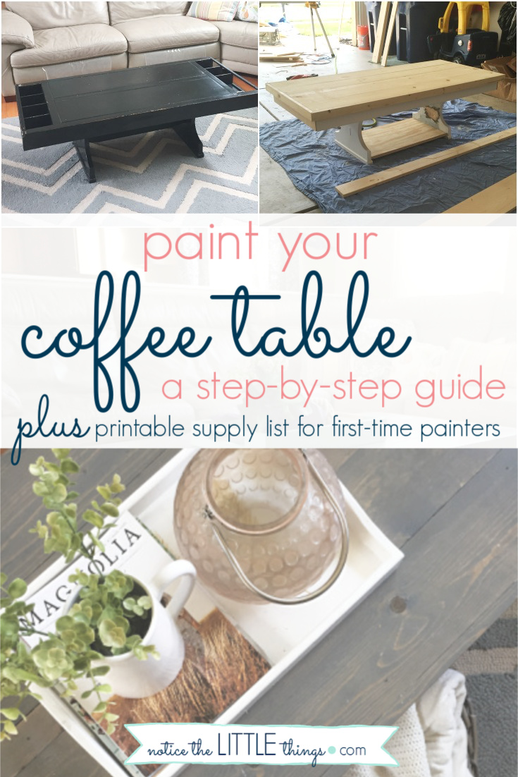 how to paint a coffee table