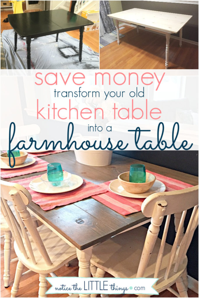 how to paint your kitchen table • notice the LITTLE things