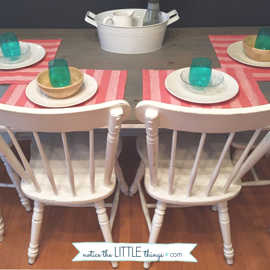 how to paint your kitchen table • notice the LITTLE things
