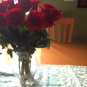 two dozen red roses