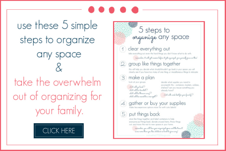 how to organize any space