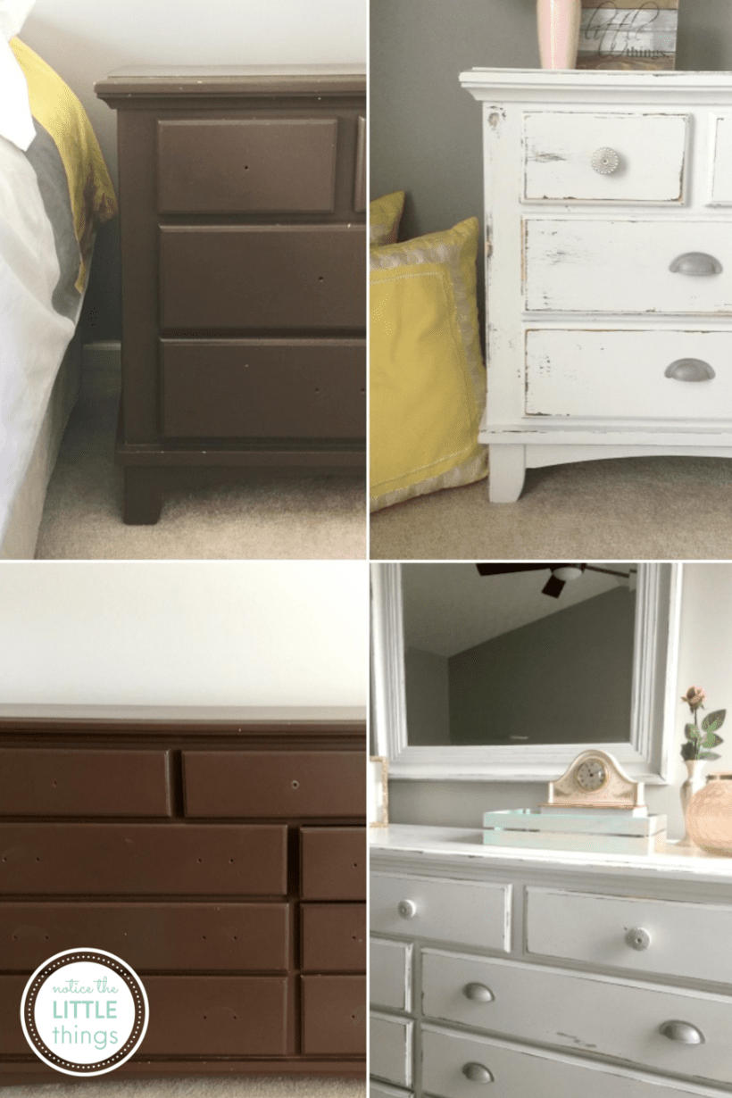 how to paint your bedroom furniture • notice the LITTLE things
