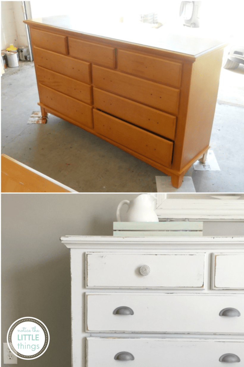 how to paint your bedroom furniture • notice the LITTLE things