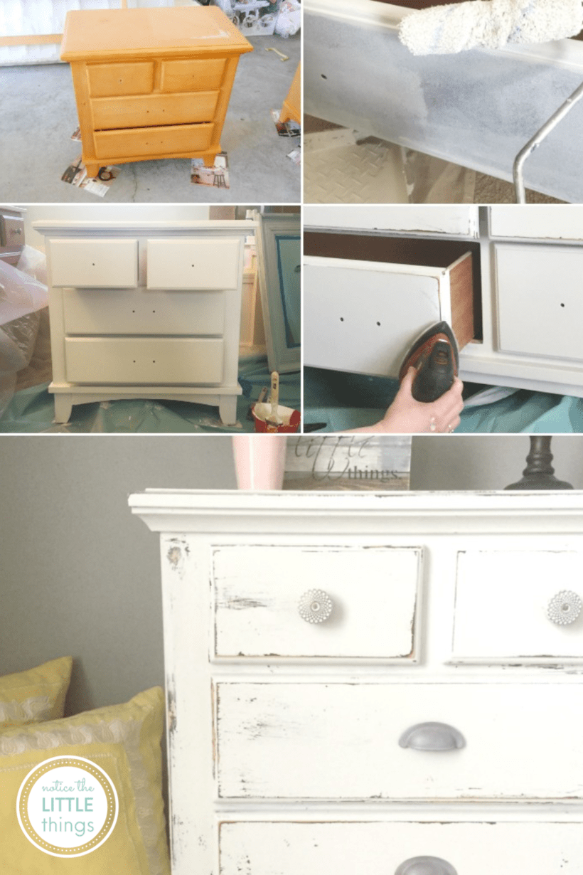 how to paint your bedroom furniture • notice the LITTLE things