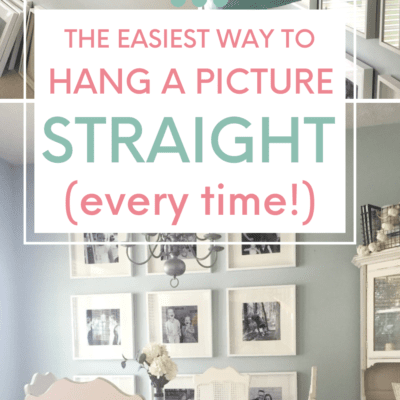 Picture Hanging Hack: How to Hang a Picture Straight