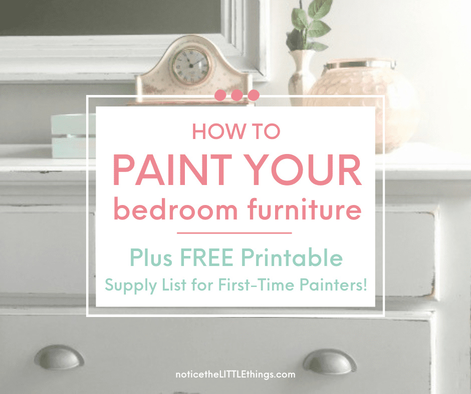 How To Get Started on Your First Furniture Painting Project With