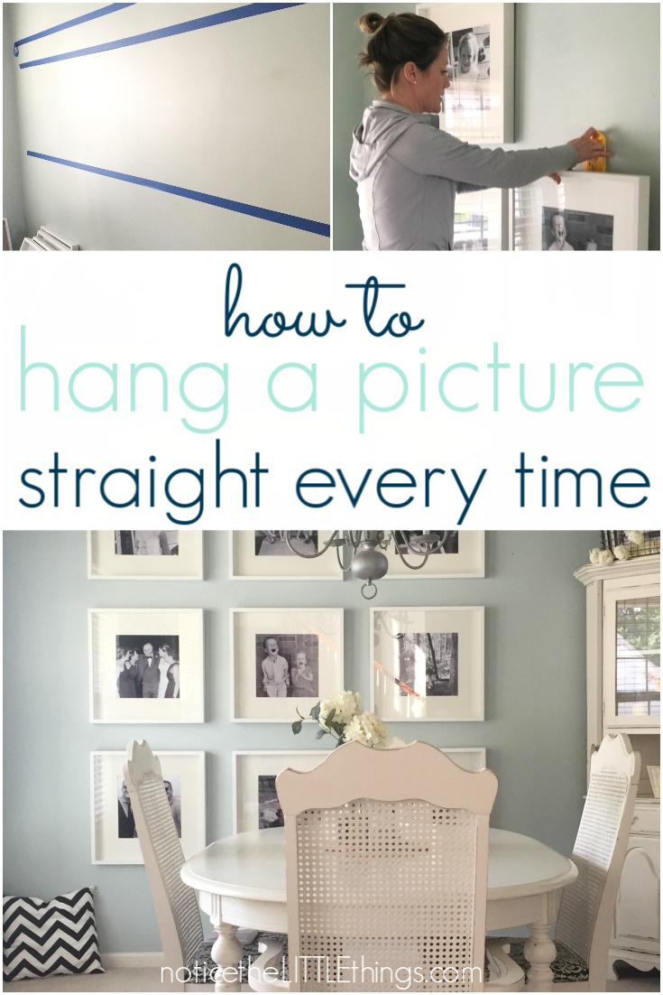 how to hang a picture straight