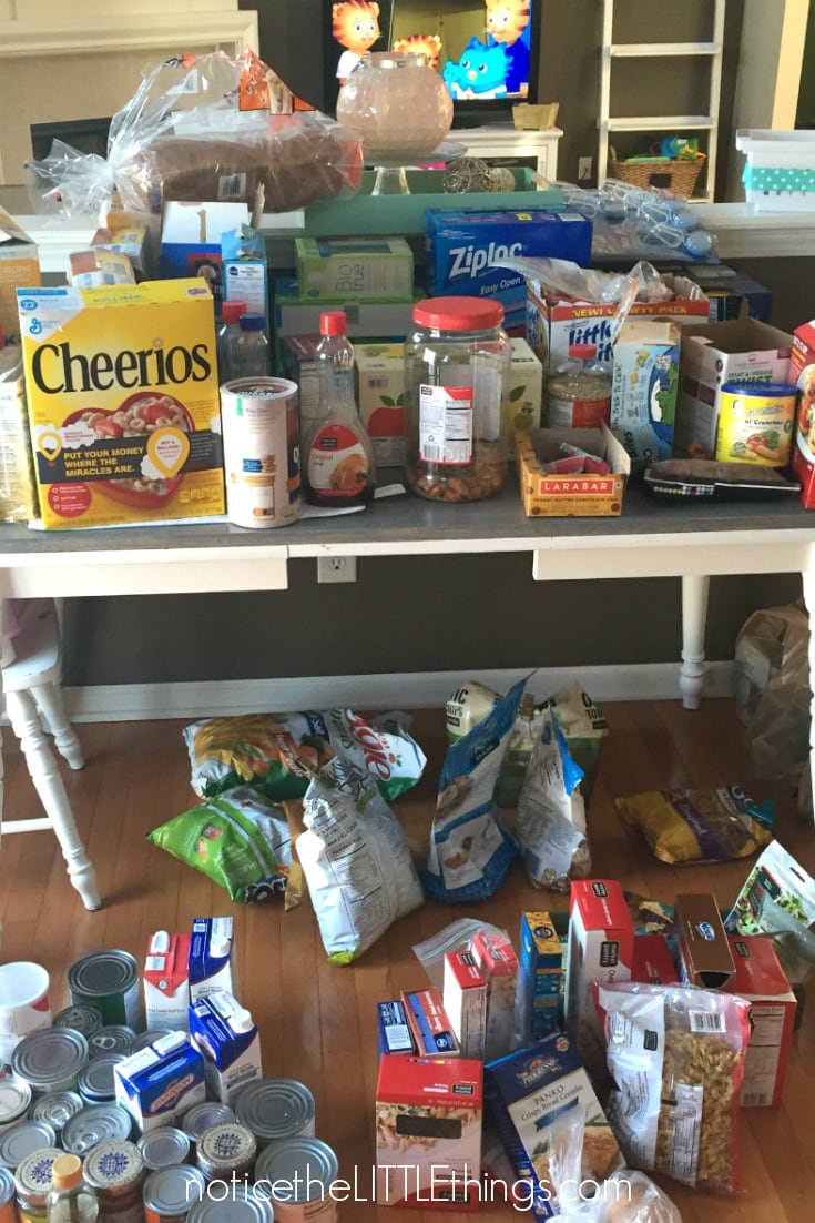 organized pantry before picture