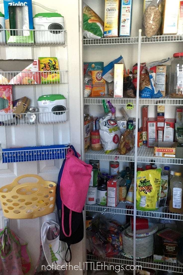 organized pantry before picture