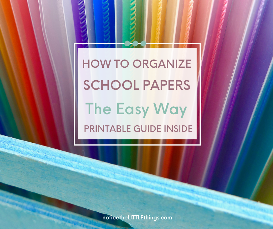 How to Organize Kids School Papers (for Good!) - Vibrant Christian