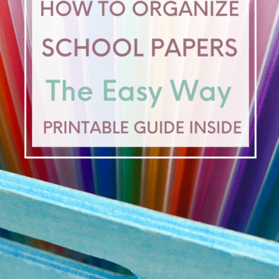 Lindsay's Sweet World: How to Organize All of Your Child's School Papers in  Just One Box