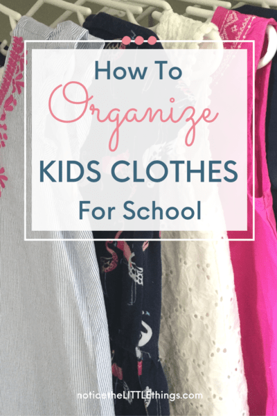 save time every morning with this easy way to organize school clothes ...